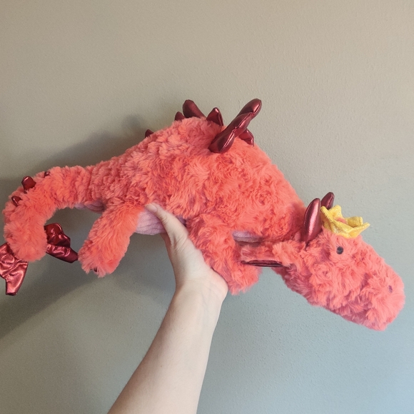 Gigglescape Red Dragon Plush NWT Super Soft Fuzzy New Stuffed Animal Valentine's - Picture 3 of 14